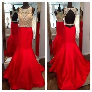 jovani red prom dress